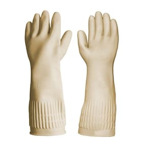 Luva Impat Latex Ranhurada Tamanho 7P - Embalagem com 12 Unidades