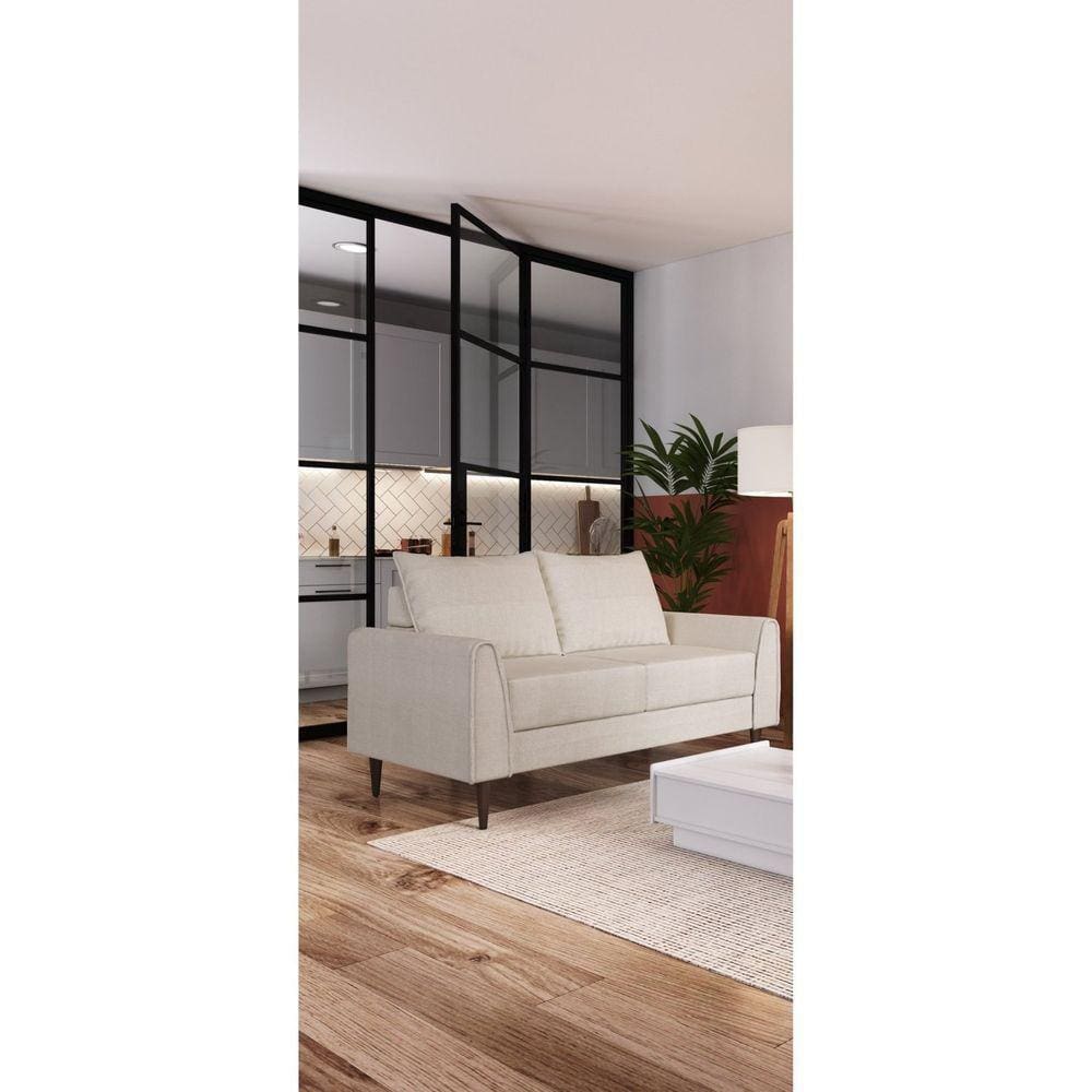 Sofá 2 Br 0,15 2 Ass 0,55 Bienna 2 Lugares. Bipartido Off White