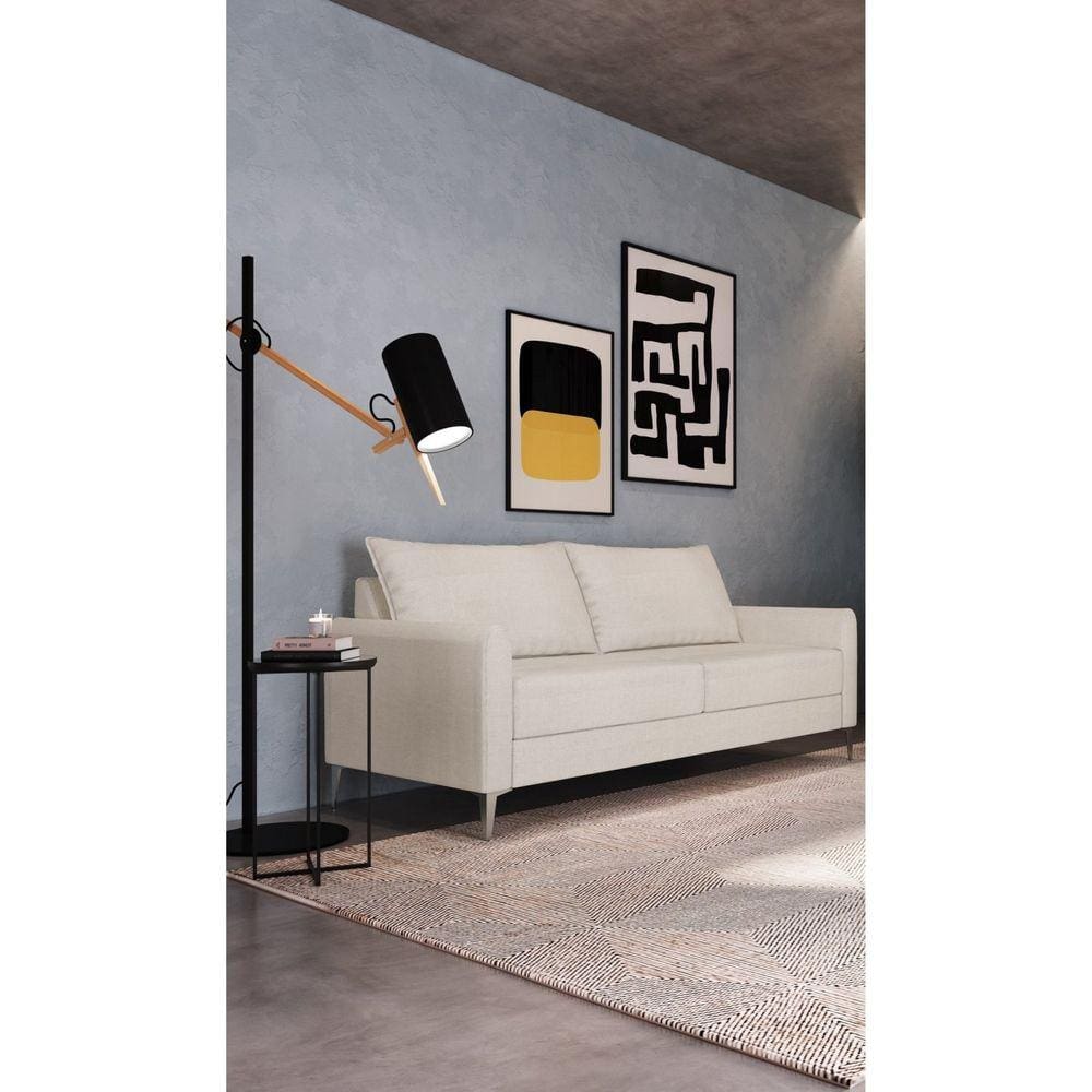 Sofá 2 Br 0,10 2 Ass 0,80 Davos 3 Lugares Bipartido Off White
