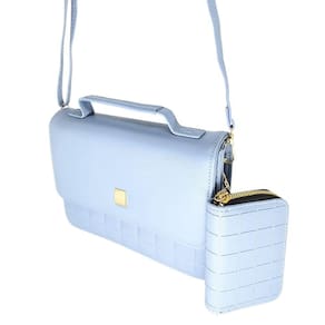 Bolsa feminina tiracolo transversal com carteira premium