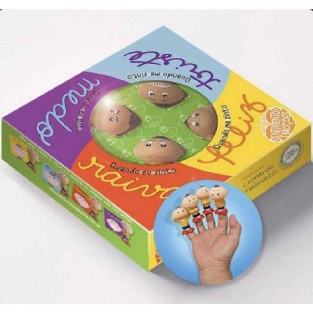 Dedoche Sentimentos E Emoções 4 Bonecos Blister