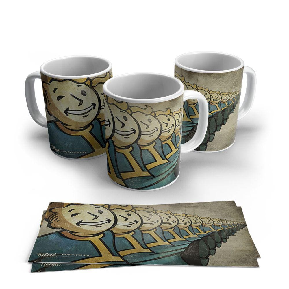 Caneca de Porcelana Fallout modelo 13