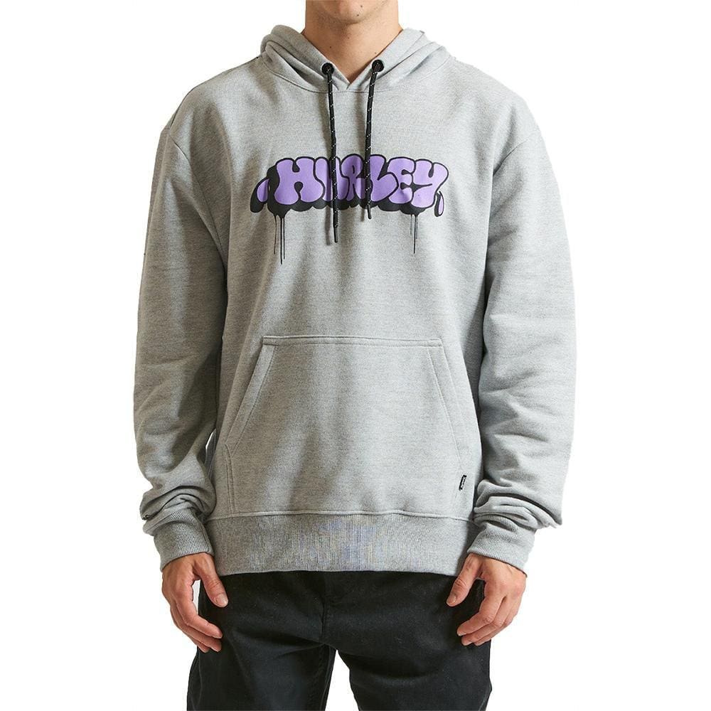 Moletom Hurley Canguru Bomb WT24 Masculino Mescla Cinza