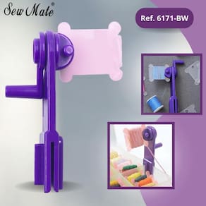 Enrolador De Linhas Fios Lãs E Maedas Sew Mate Com Manivela