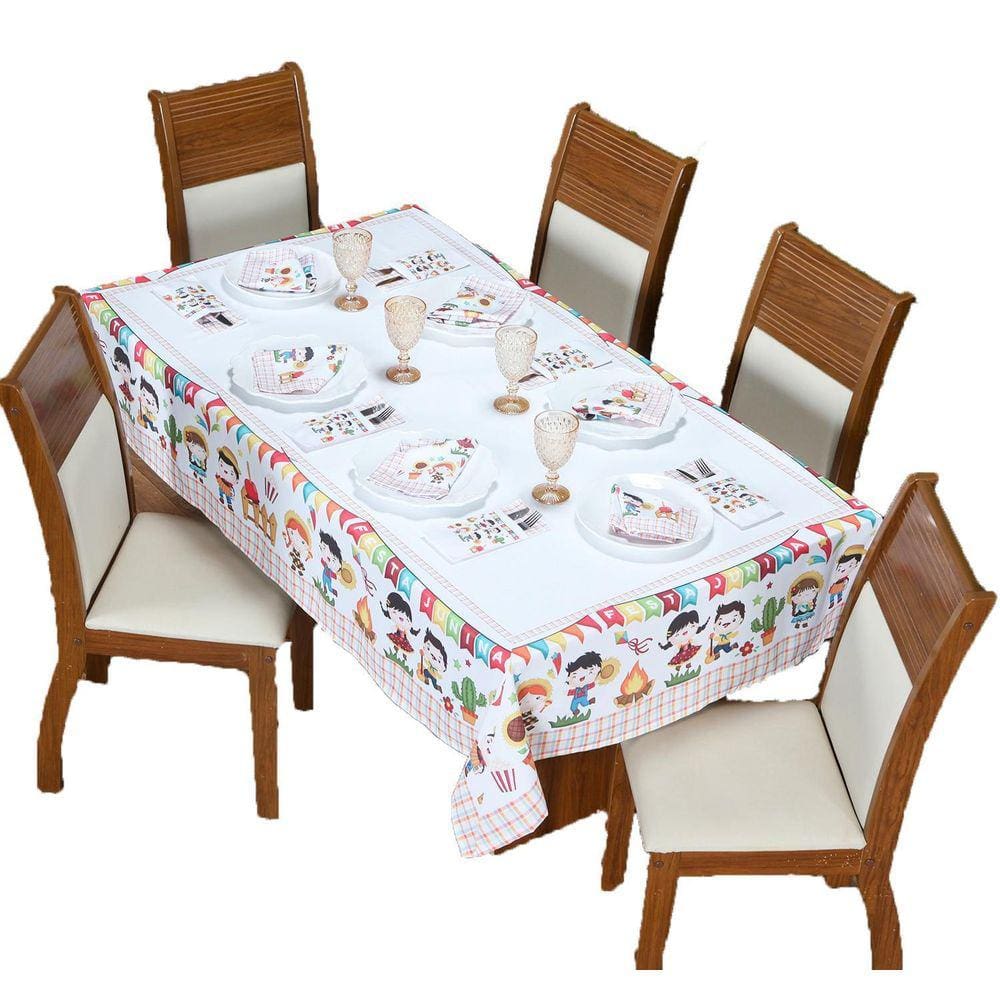 Jogo Para Mesa Posta Decorativo 13 Peças Festa Junina