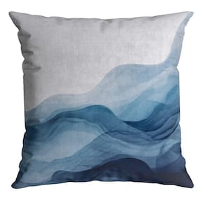 Capa Velveteen 799 43 Cm X 43 Cm Azul / Branca