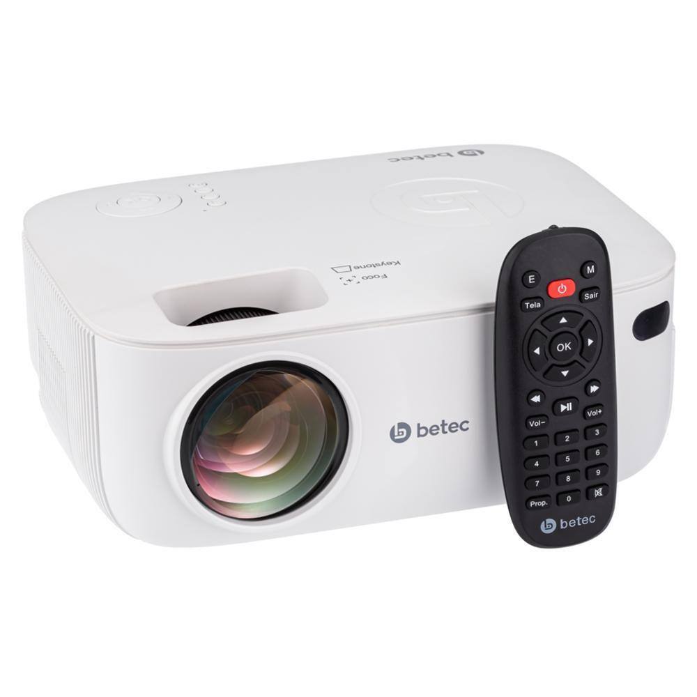 Mini Projetor Portatil Led Betec Bt950 - 3200 Lumens Full Hd