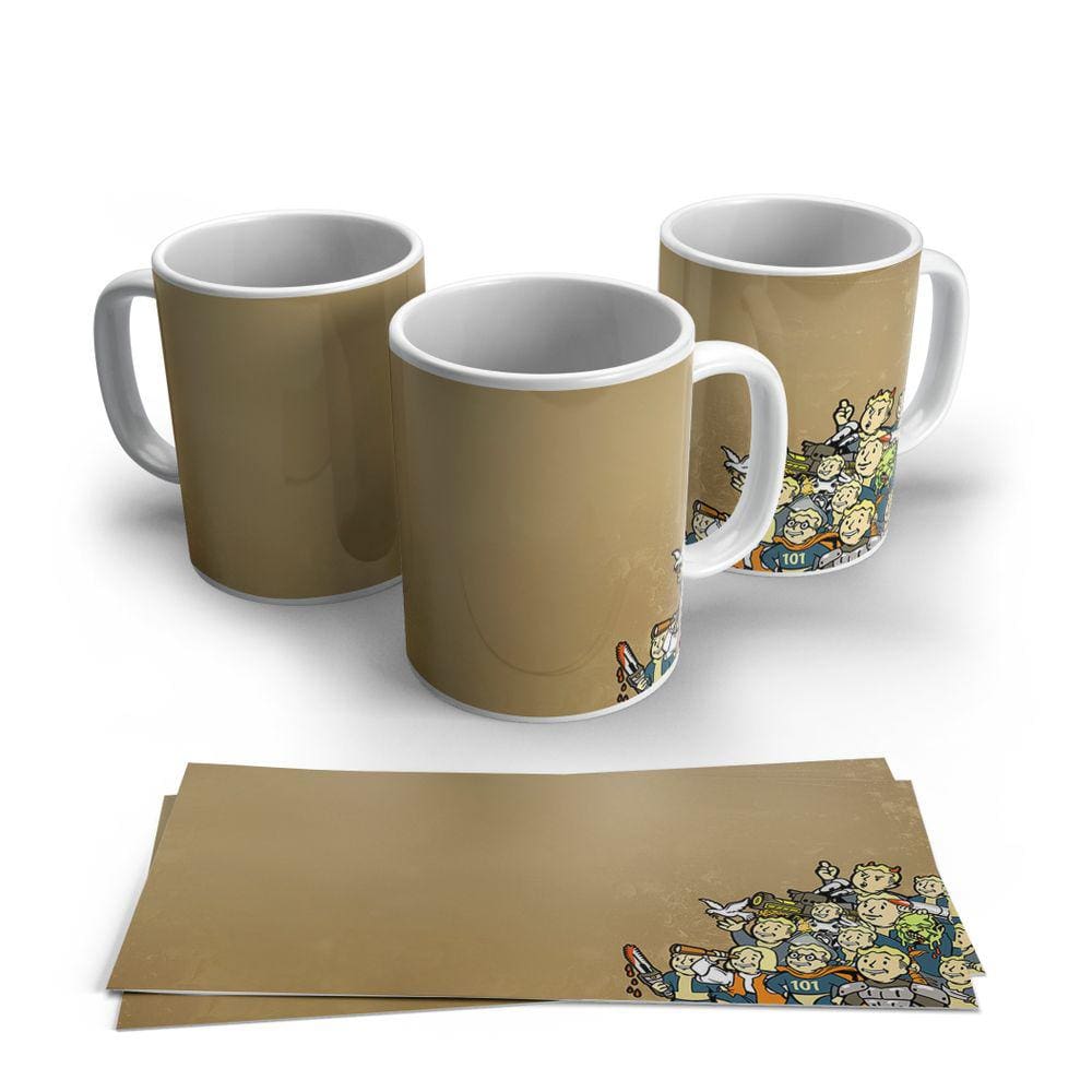 Caneca de Porcelana Fallout modelo 21