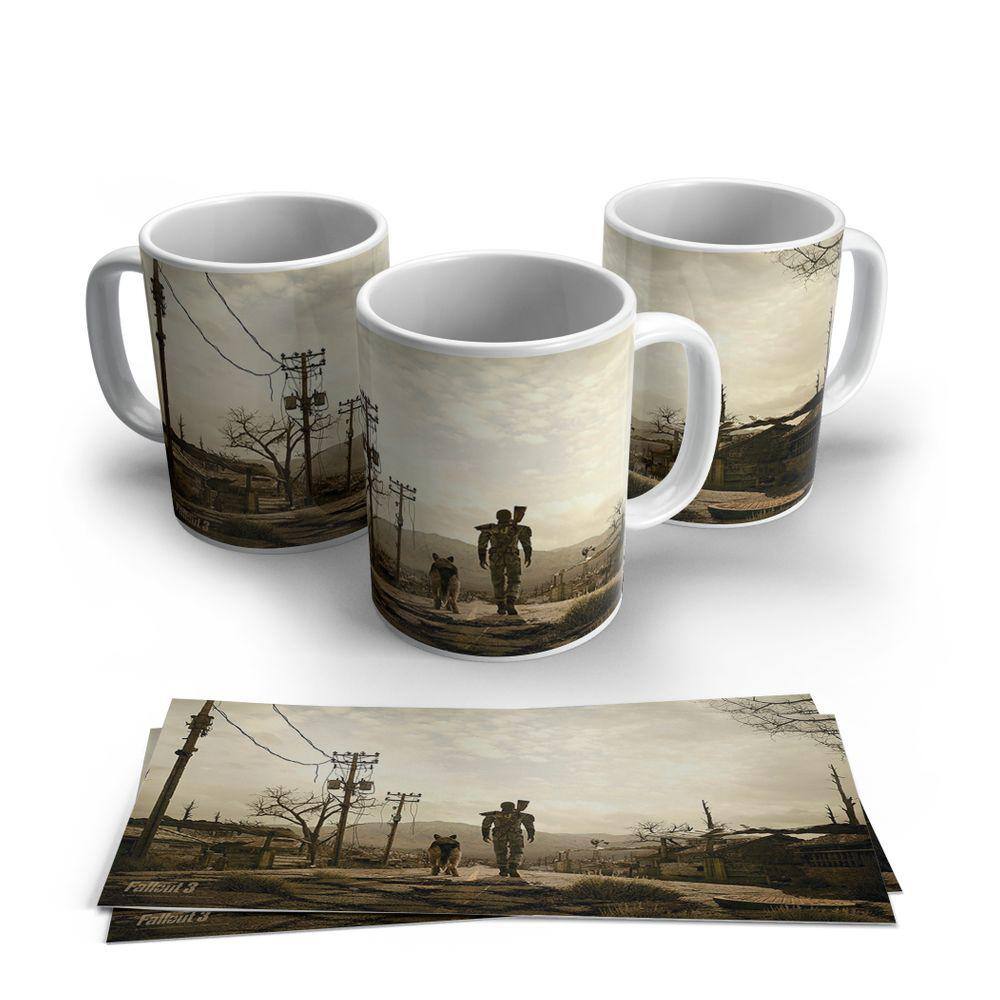 Caneca de Porcelana Fallout modelo 15