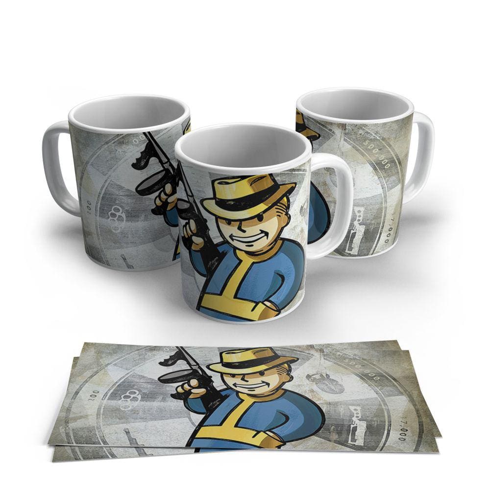 Caneca de Porcelana Fallout modelo 14