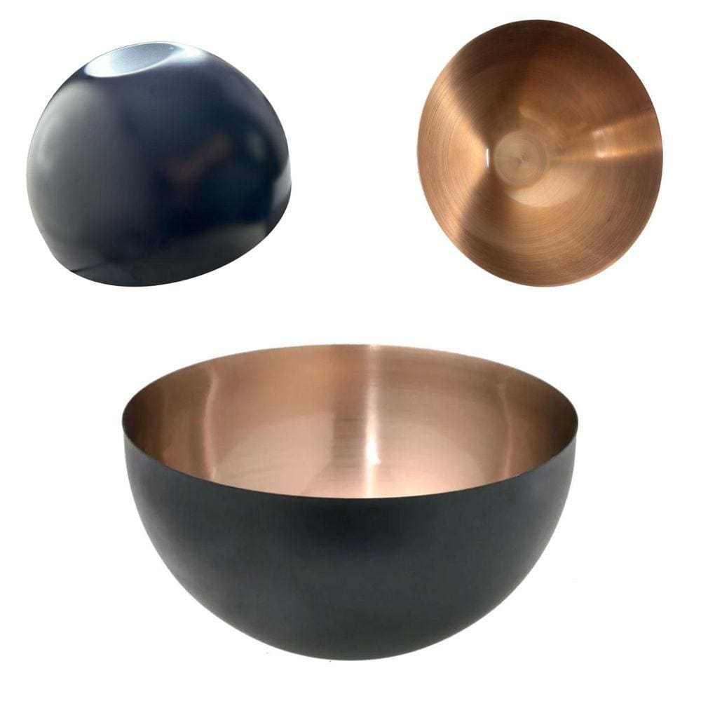 Centro de Mesa Super Luxo preto e bronze 100% Aço
