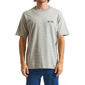 Camiseta Hurley Euro22 WT24 Masculina Mescla Cinza