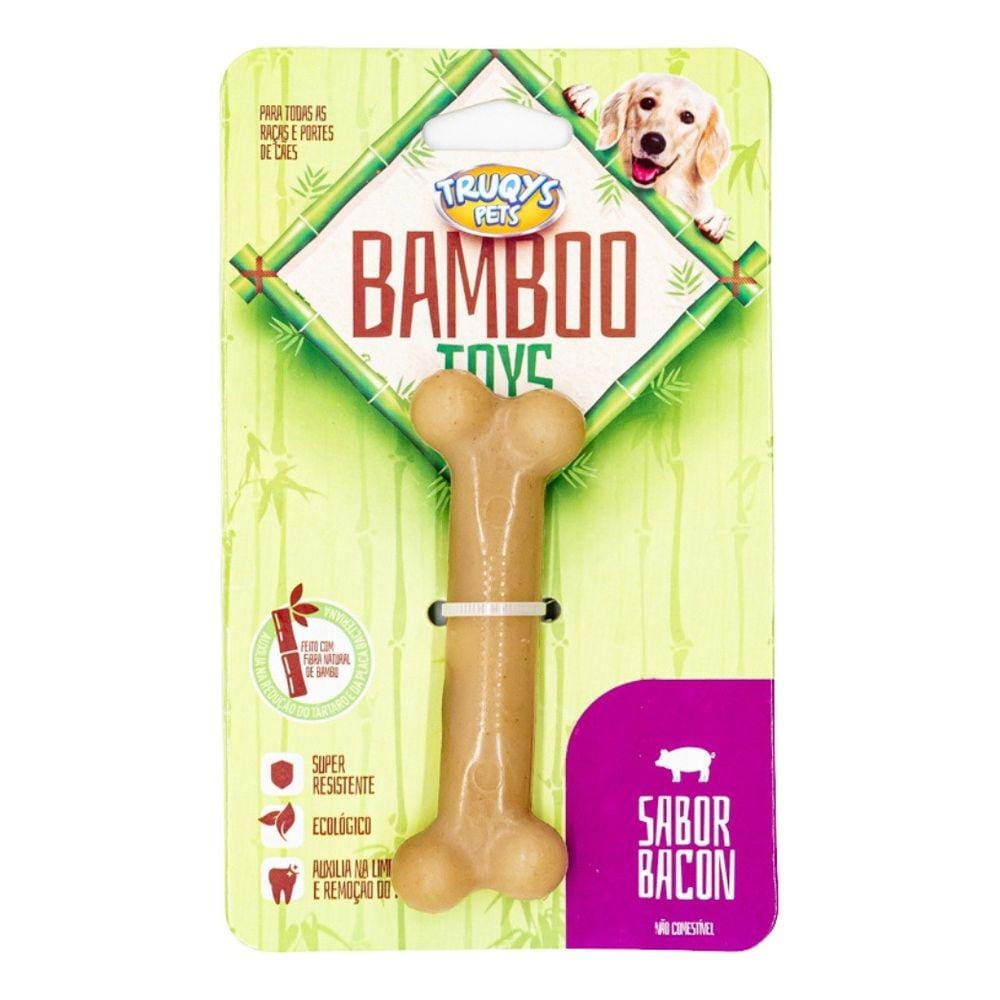 Osso Para Cães Mordedores Cachorros Pequeno Bamboo Toys