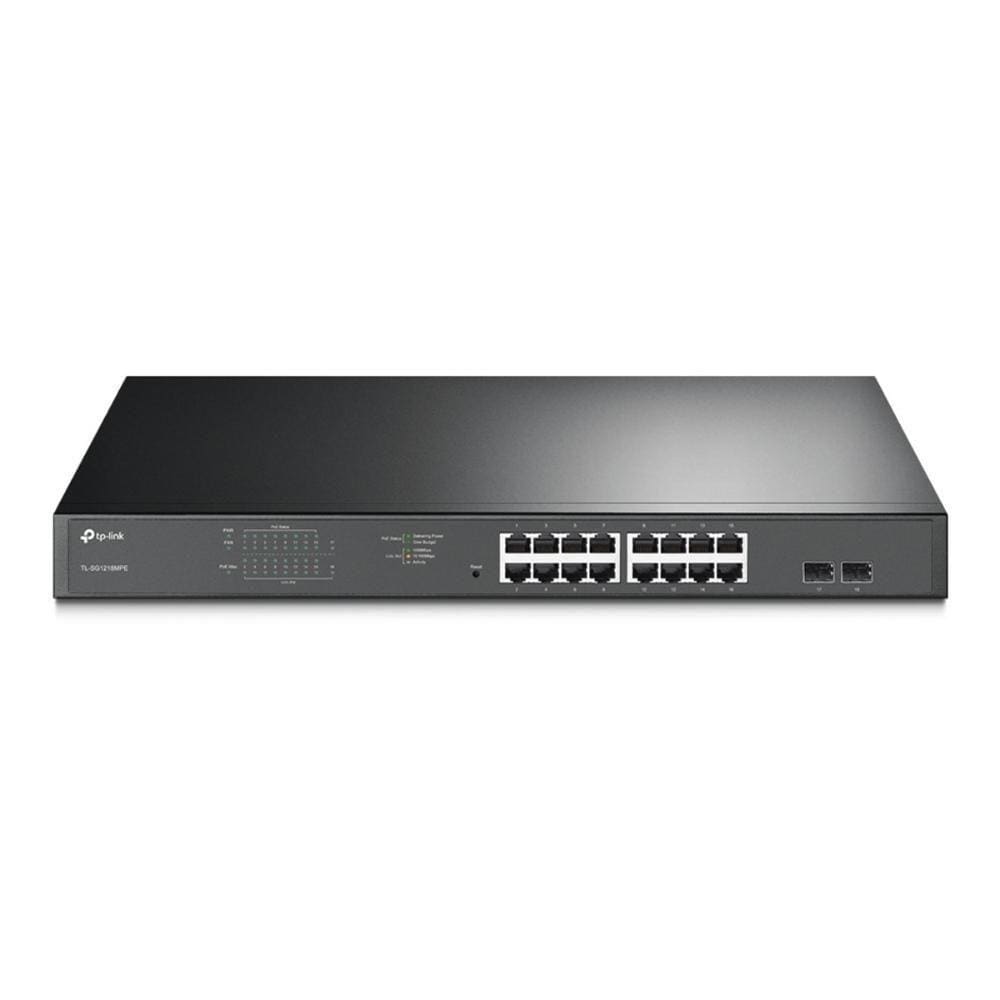 Switch Gigabit Easy Smart 10/100/1000 C/ 18 Portas (Sendo 16 Poe + 2 Sfp) Tl-Sg1218Mpe Smb