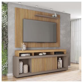 Rack E Painel Para Tv Até 70 Polegadas Marrom Aegon Caemmun