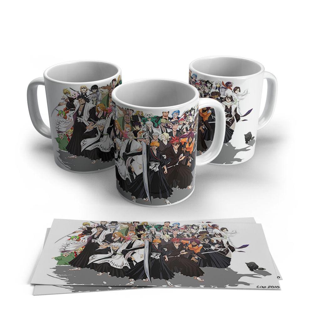 Caneca de Porcelana Anime Bleach Modelo 02