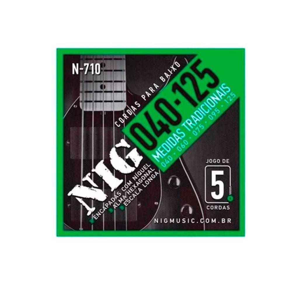 Encordoamento Contrabaixo. 040/ .125 - 5 Cordas Nig - Escala Longa N710 [F108]