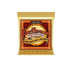 Encordoamento P/violão Aço Earthwood Media Leve 80/20 Bronze Ernie Ball 012"-054" P02003 [F108]