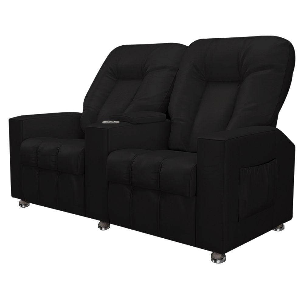 Poltrona Reclinável 2 Lugares Sala de Cinema Romeo F05 Facto Preto - Lyam Decor