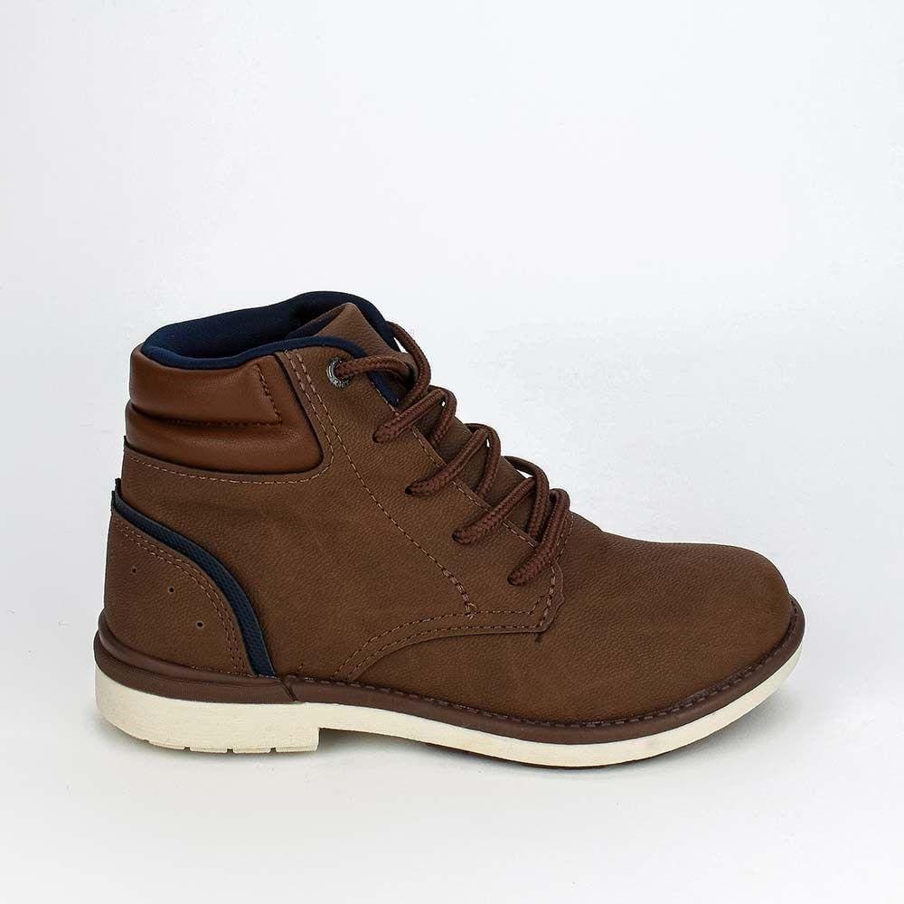 Bota Infantil Masculina Kidy Walk Comfort Marrom Castanho