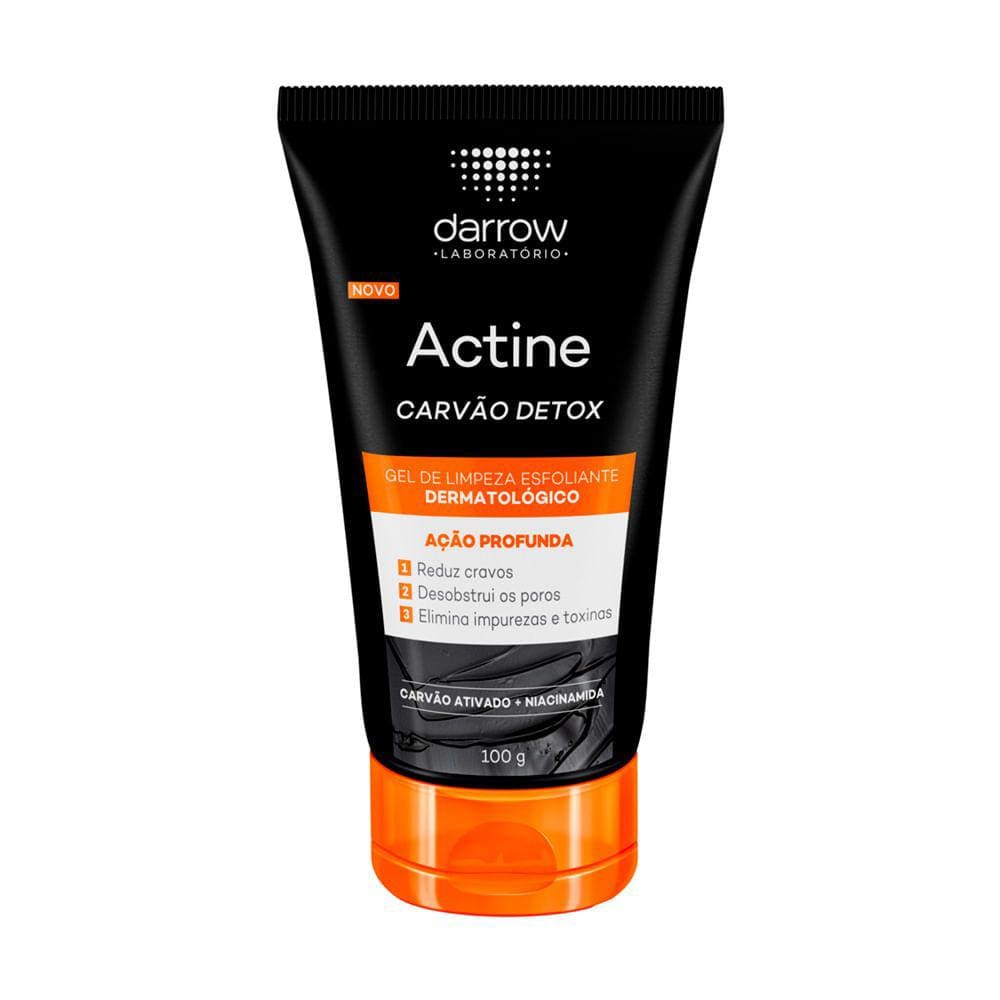 Gel de Limpeza Esfoliante Actine Carvão Detox Darrow 100g