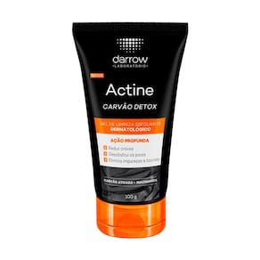 Gel de Limpeza Esfoliante  Actine Carvão Detox Darrow 100g