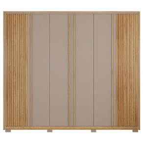 Guarda Roupa Casal Grande 6 Portas 6 Gavetas Marrom Apollo