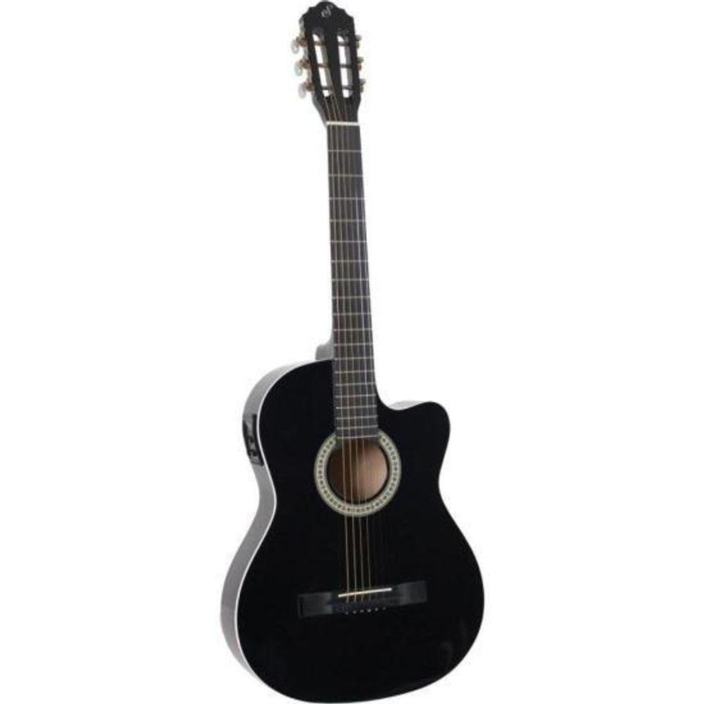 Violão Giannini SF14 CEQ Eletroacústico Aço Preto [F002]