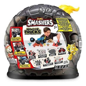 Smashers Carrinho Monster Truck Série 1 Amarelo F0128-9 Fun