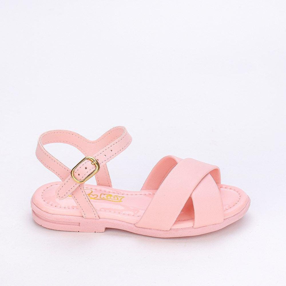 Sandália Infantil Feminina Kidy Kidy Amar Comfort Nude