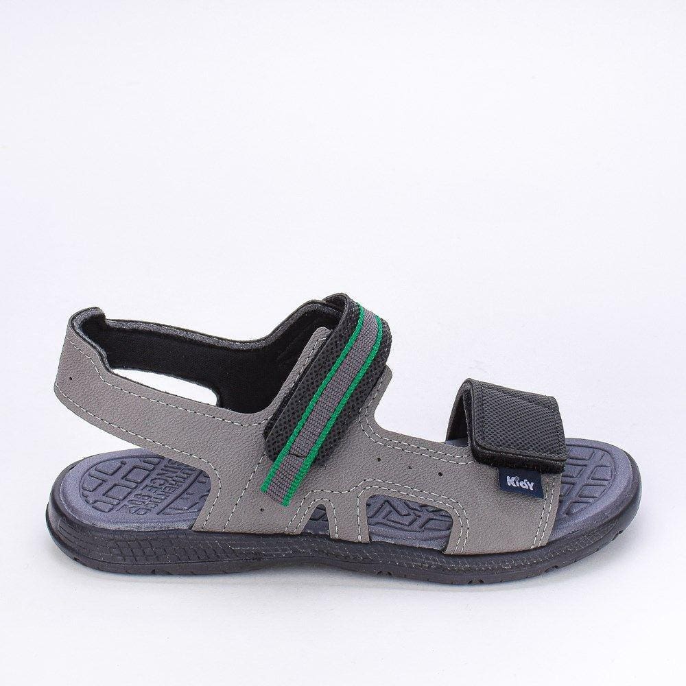 Sandália Infantil Masculina Kidy Comfort Preta Verde