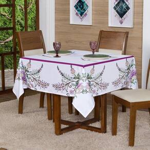 Toalha De Mesa Para 4 Lugares 1,50X1,50 Decorativa