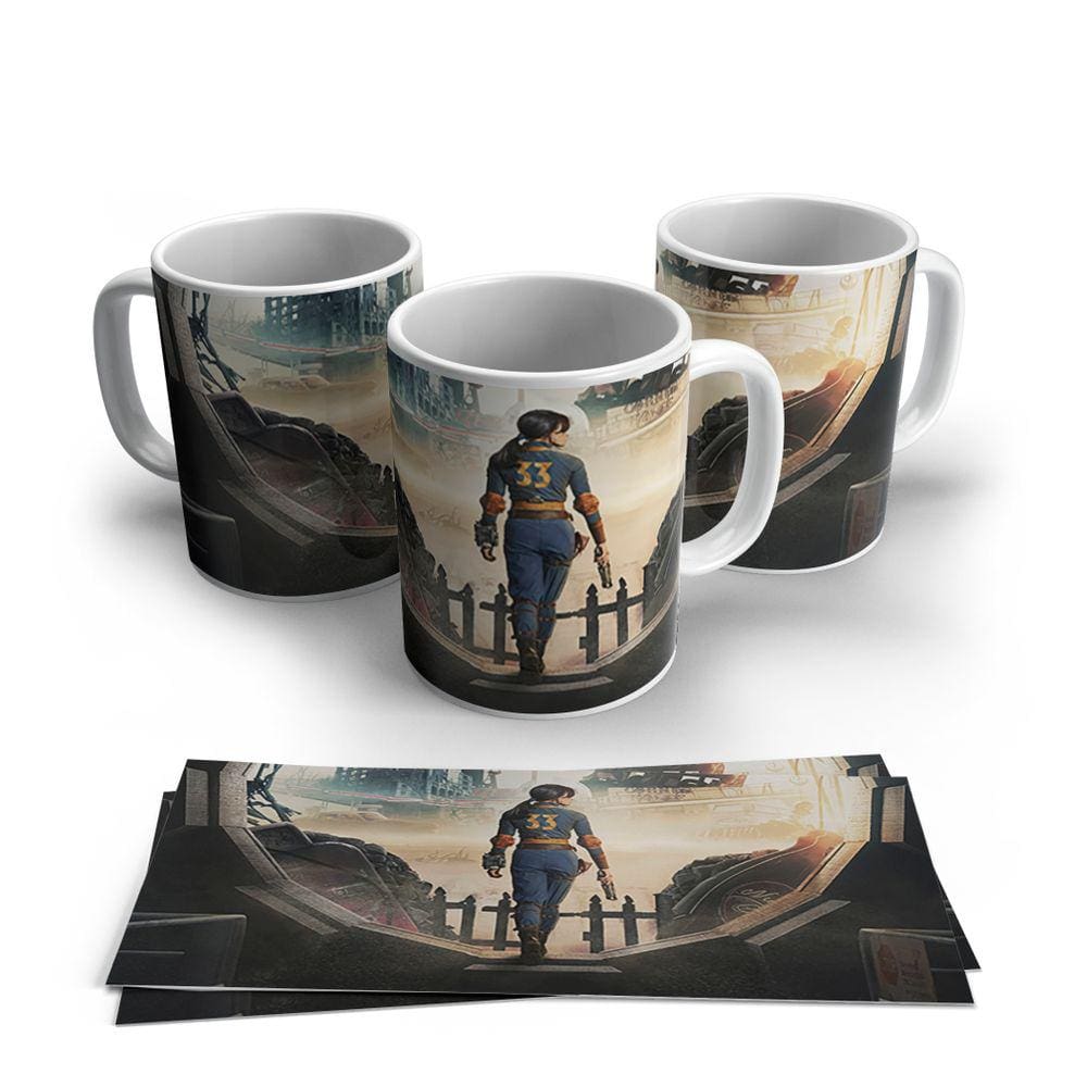 Caneca de Porcelana Fallout modelo 08