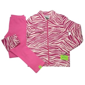 Conjunto moletom inverno infantil menina jaqueta e calça