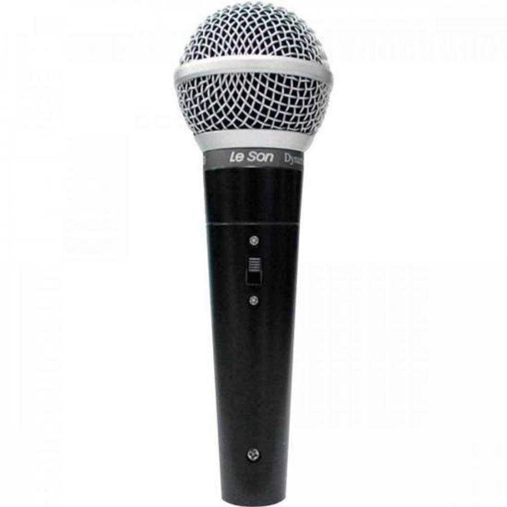 Microfone de Mão Leson LS50 Dinâmico Preto [F002]