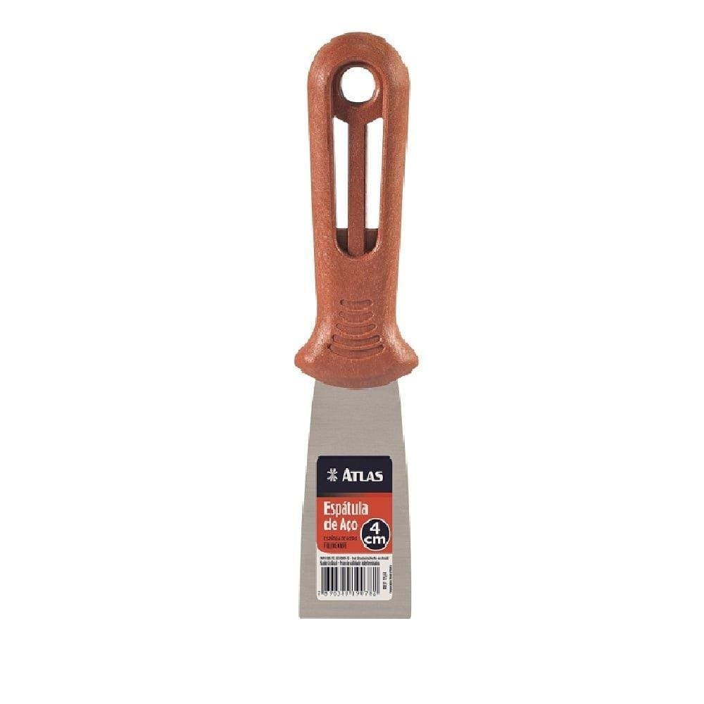 Espátula Aço Carbono Atlas 175/4 4cm - Embalagem com 12 Unidades
