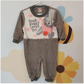 Macacão quentinho inverno bebê Fleece