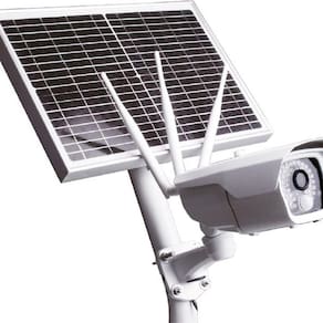 Camera Externa Com Placa Fotovoltaica E 4g