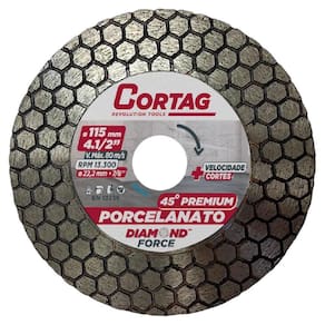 Disco Diamantado Para Chanfro 45 Premium 115Mm 62795 Cortag