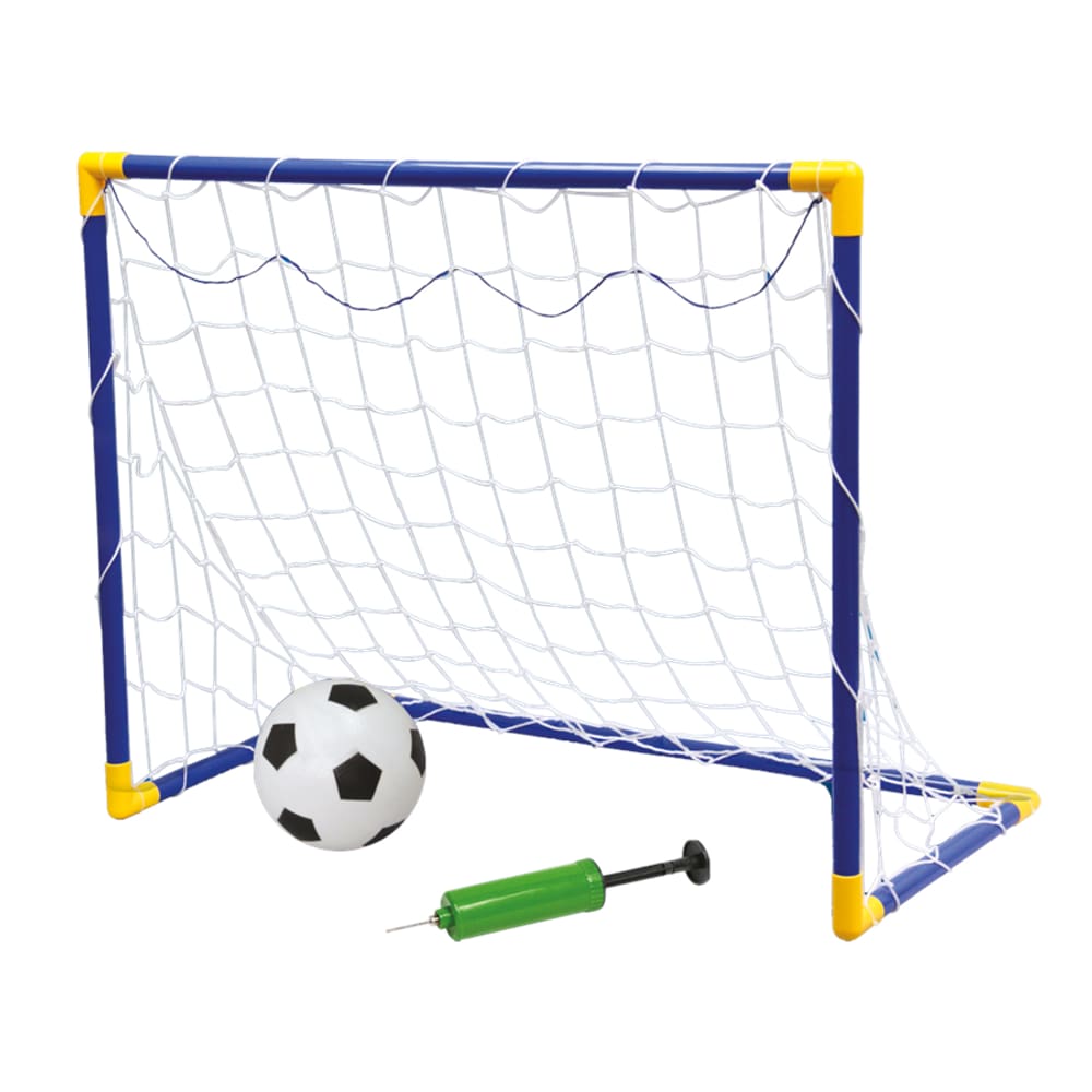 Kit Futebol Mini Gol com Rede Bola Bomba de Ar Pais & Filhos