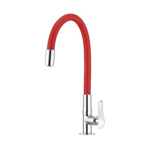 Torneira Lorenflex de Bancada com Bica Flexivel 1177 R27 Vermelho - Lorenzetti