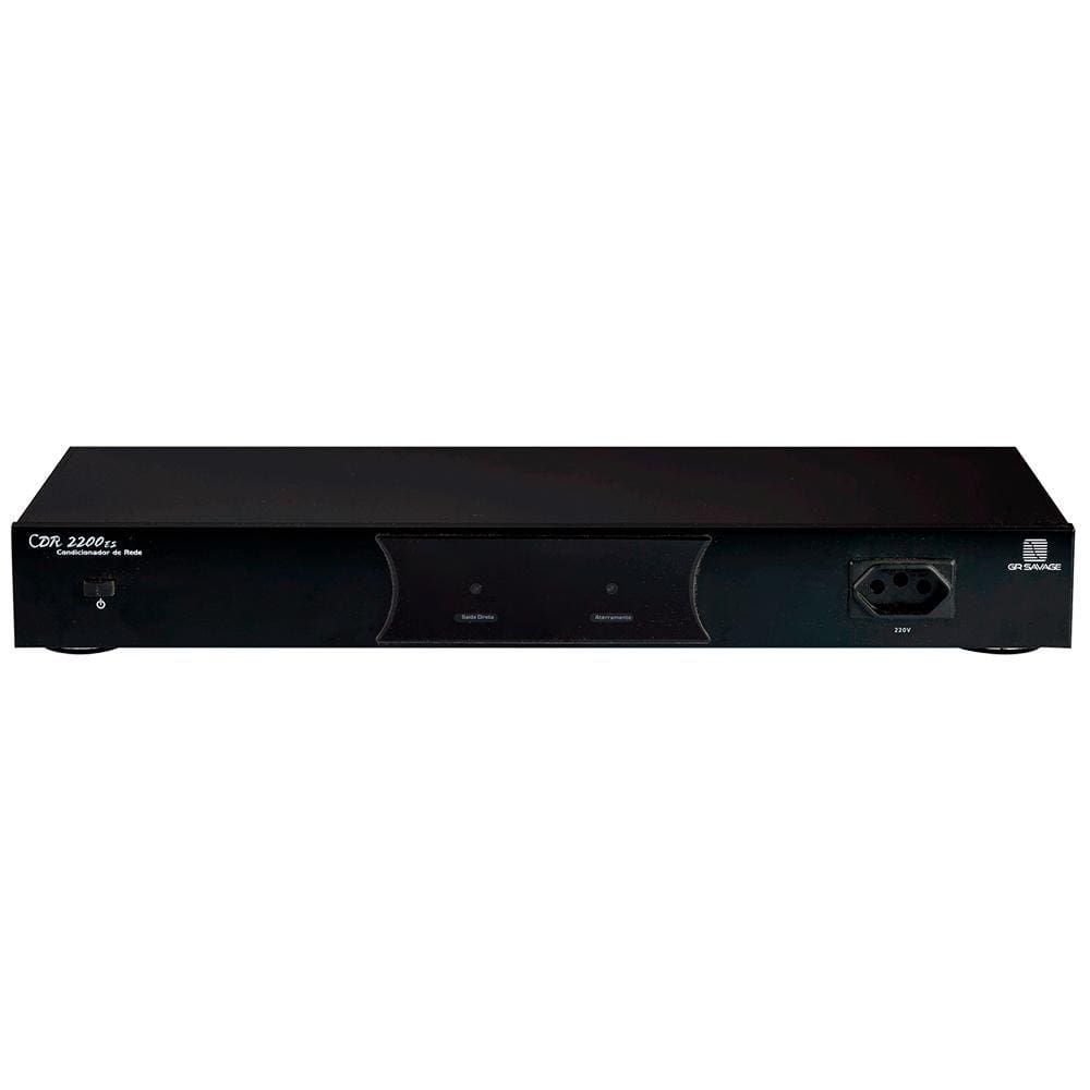 Savage CDR2200es - Condicionador de Energia para Áudio e Vídeo 2200W Preto 220v