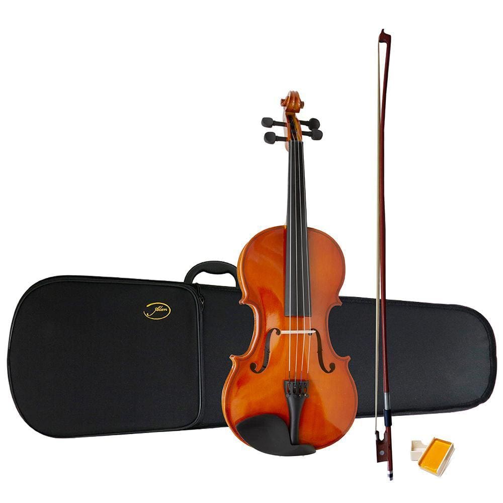 Violino Al 1410 3/4 Alan Com Case Arco Breu Cavalete [F097]