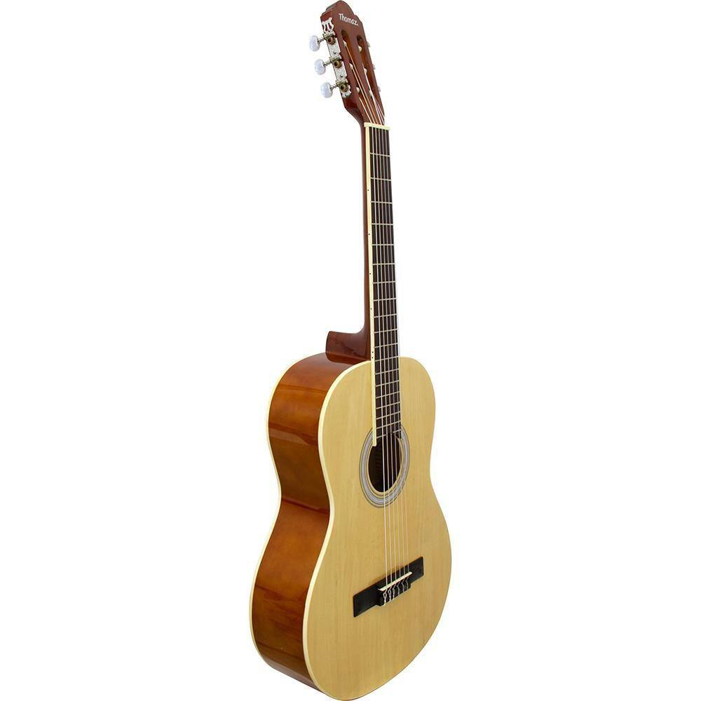 Violão Acústico De Nylon Para Destros Com Tensor Tcg 390 Natural Thomaz [F097]