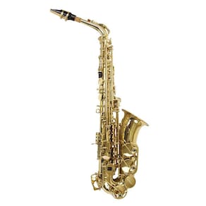 Saxofone Alto As 200 Laqueado Dourado Com Case New York [F097]