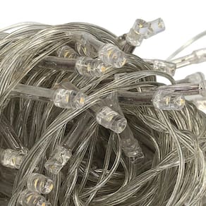 Pisca Pisca 100 Leds 9M 8 Funções 127V Branco Frio