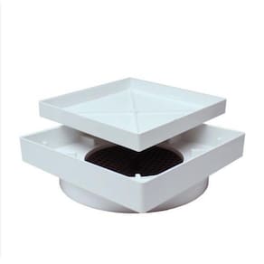 Ralo 10X10 Oculto Branco Plástico Abs Piso E Porcelanato
