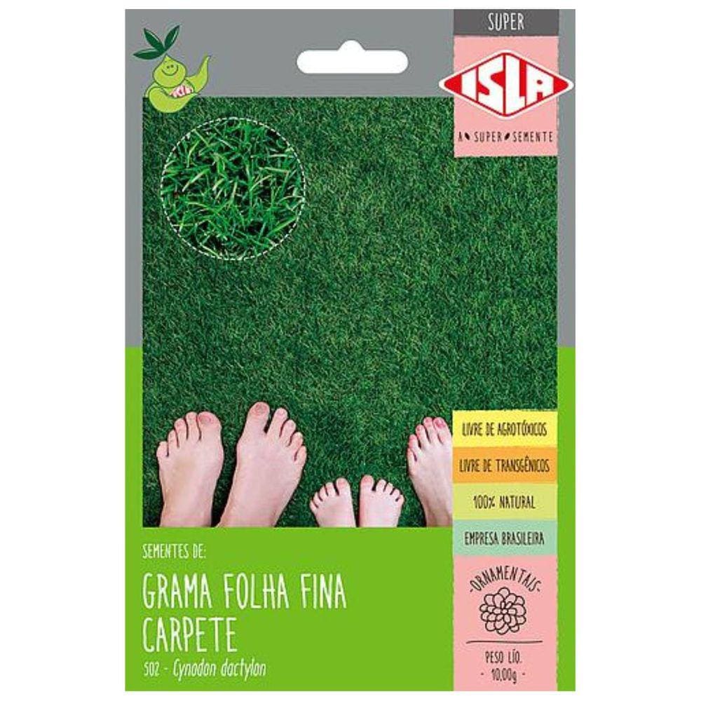 Sementes de Grama Carpete (Folha Fina) SUPER ISLA