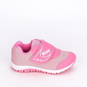Tênis Infantil Feminino Kidy Flex Calce Fácil Rosa