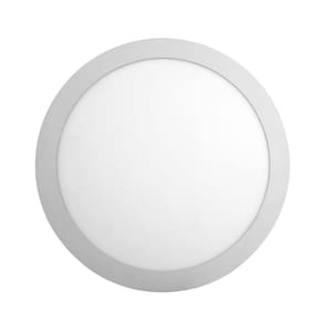 Plafon De Sobrepor Led Redondo 1440lm 18w Bivolt Ø21x2,8cm Alumínio Branco - OPUS ECO 35598